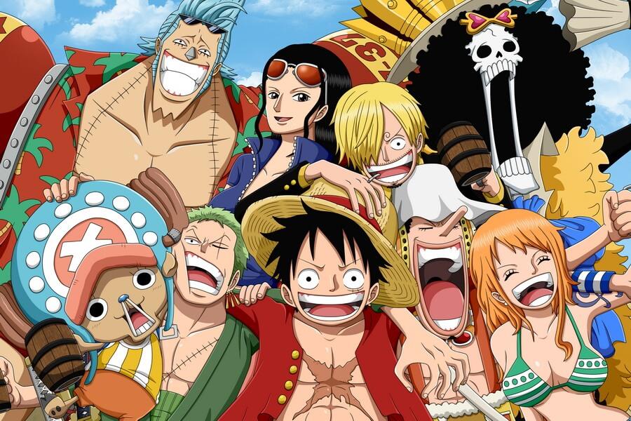 La ciurma di Rufy in One Piece
