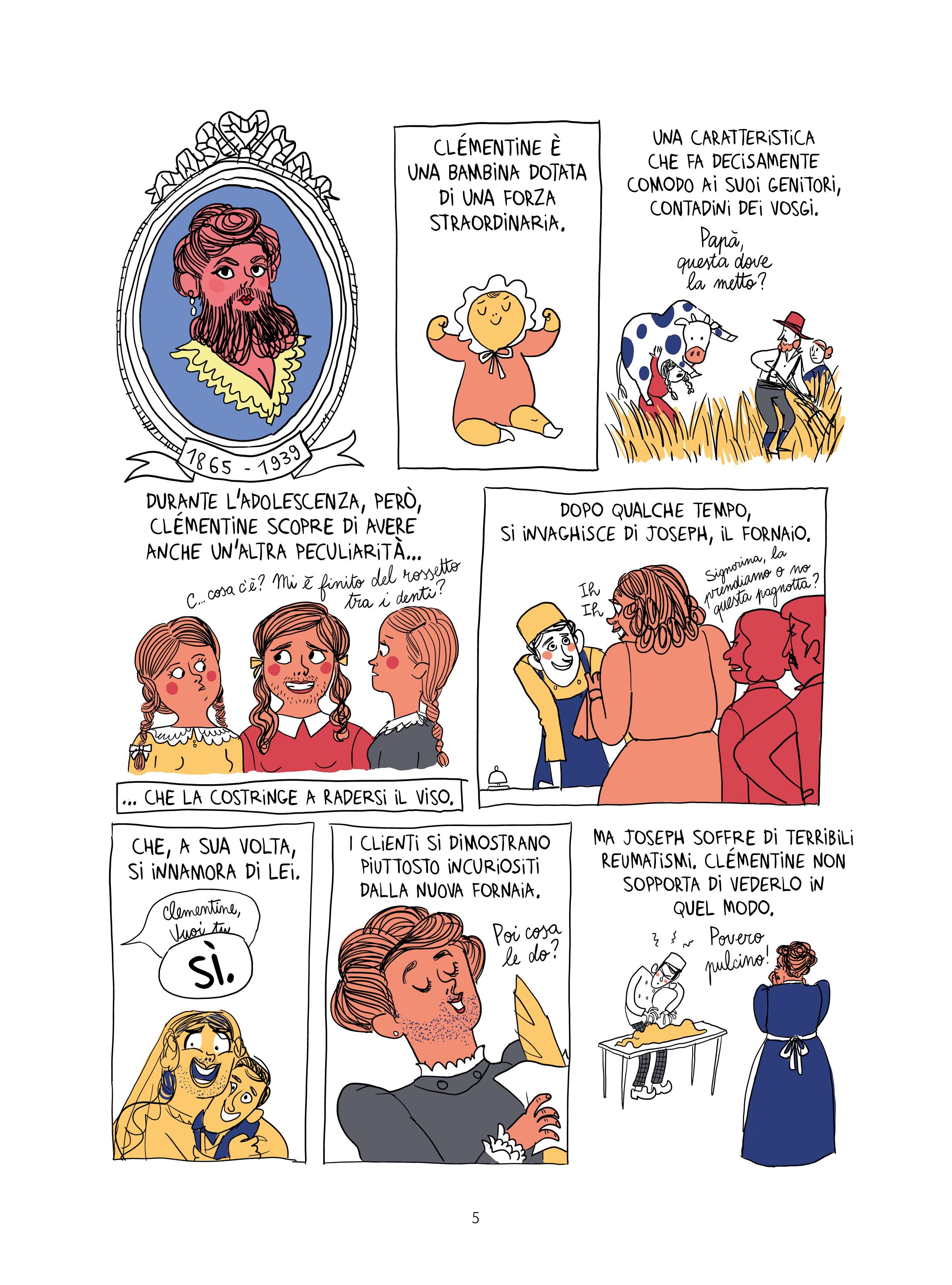 La Donna barbuta secondo la fumettista Bagieu