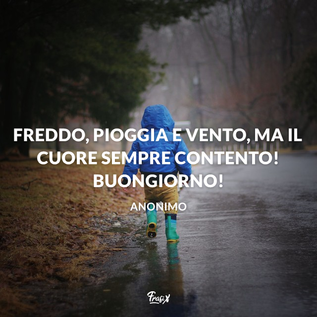 Buongiorno con la pioggia 25 immagini nuove, divertenti e gratis
