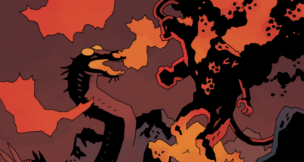 Hellboy all'inferno alla fine del suo viaggio