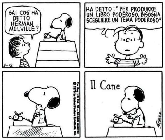 Una vignetta dei Peanuts