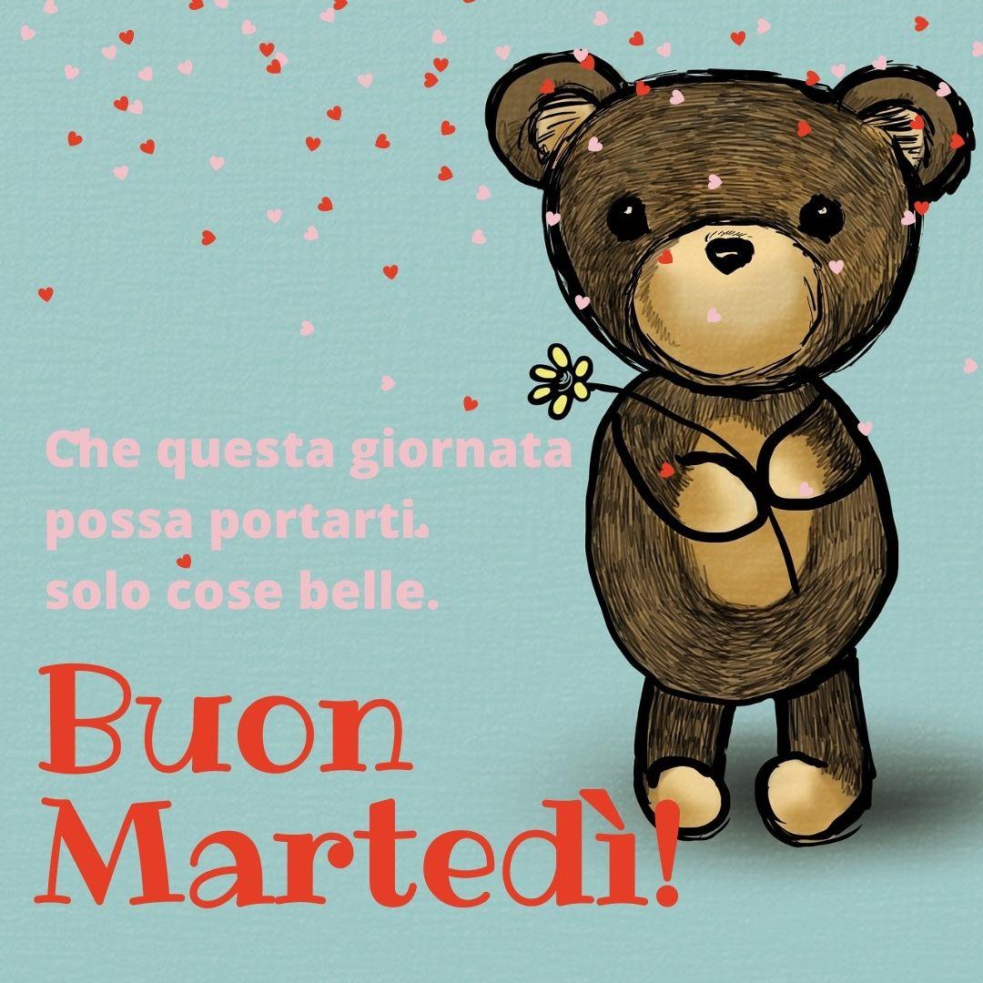 Che questa giornata possa portarti solo cose belle. Buon martedì