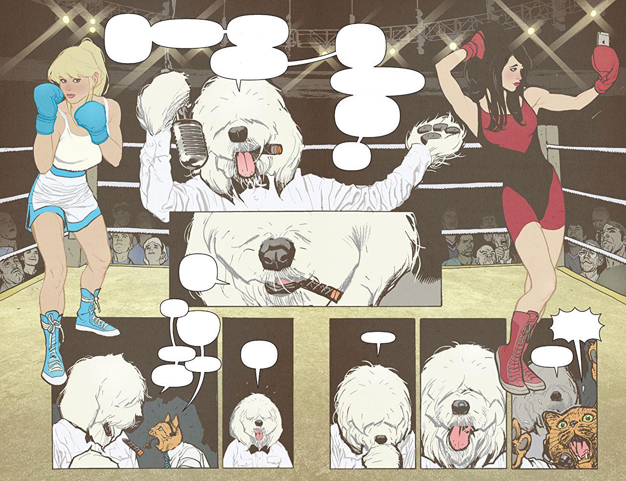 Hot Dog fa da arbitro in uno scontro di boxe tra Betty e Veronica
