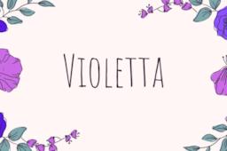 Copertina Violetta nome e significato