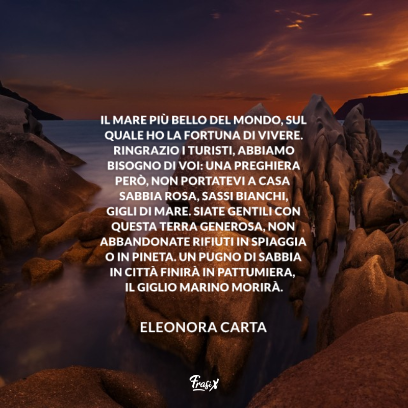 Immagine con citazione carta per frasi celebri sulla sardegna