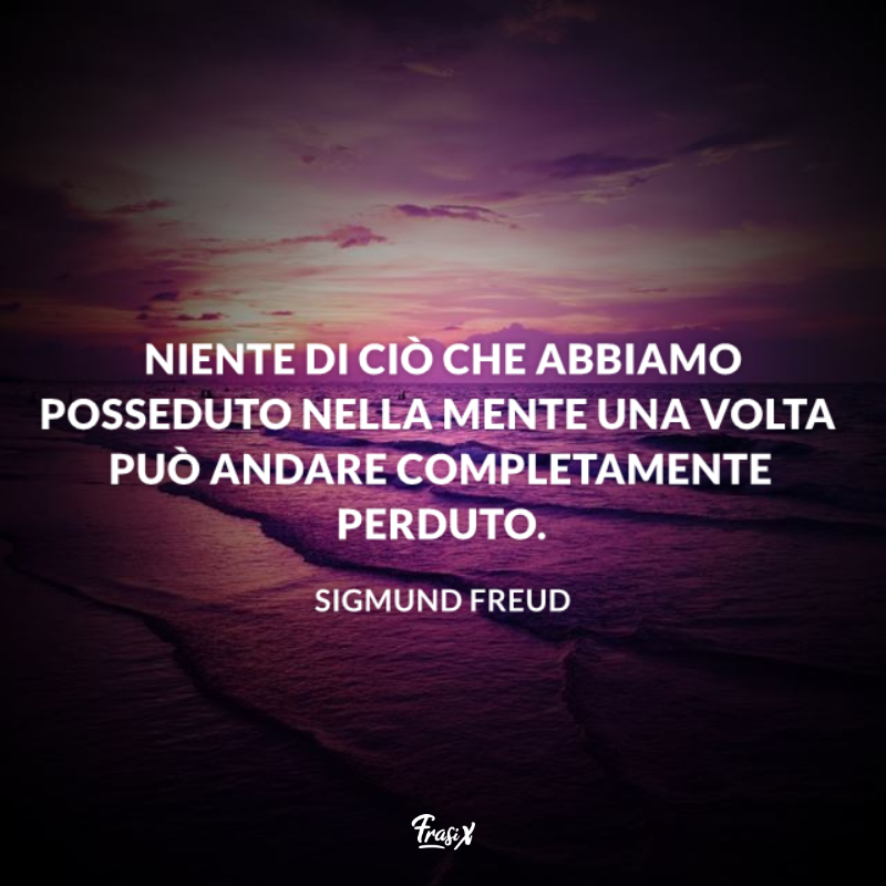 Immagine con citazione sulla perdita per frasi freud