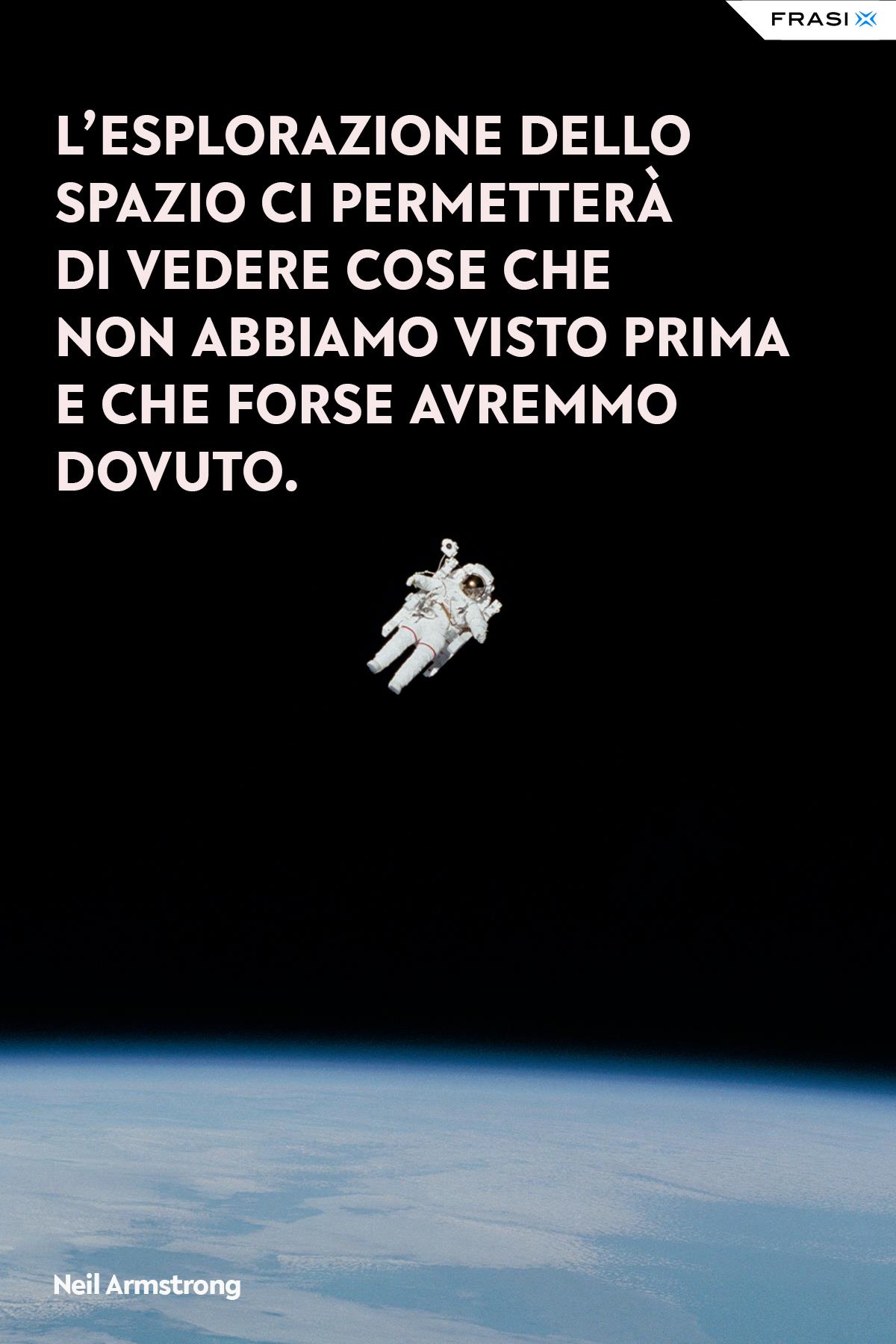 Frasi sullo spazio universo Neil Armstrong