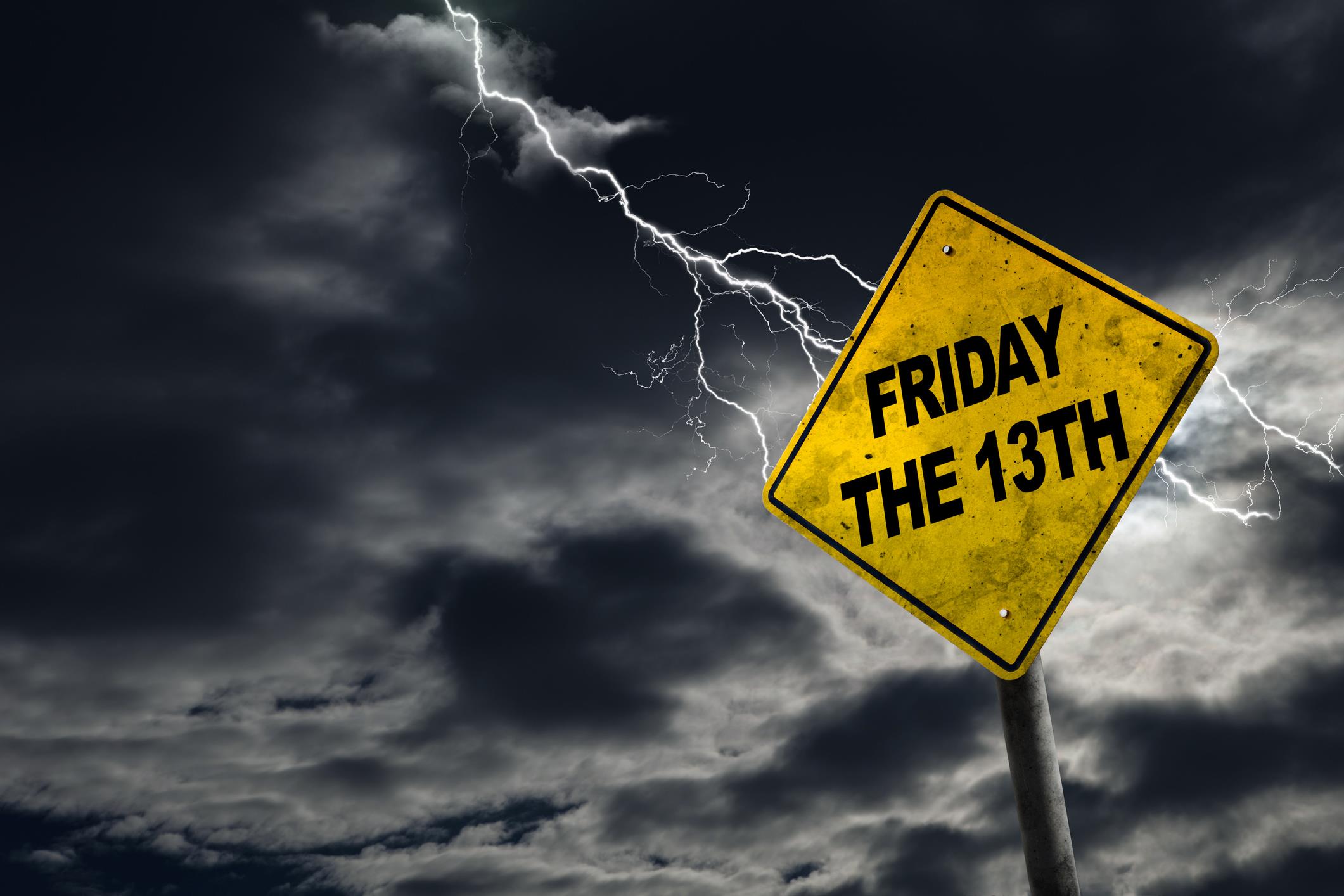 Cartello con la scritta Friday the 13th