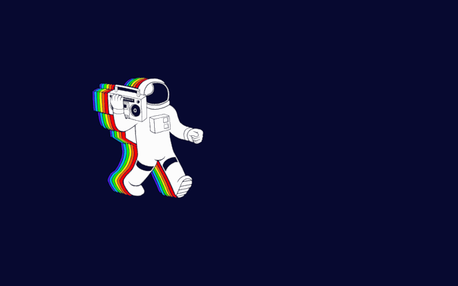 L'astronauta ballerino - Sfondi per PC, iPhone, Android e profilo WhatsApp da scaricare