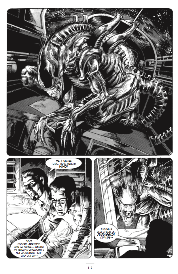 Tavola di Alien 30° Anniversario con lo Xenomorfo